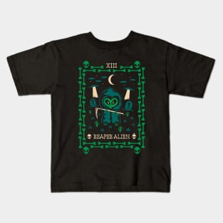 Reaper Alien Tarot Card Kids T-Shirt